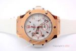 Replica Hublot Big Bang Tutti Frutti Rose Gold White Rubber Strap Watch